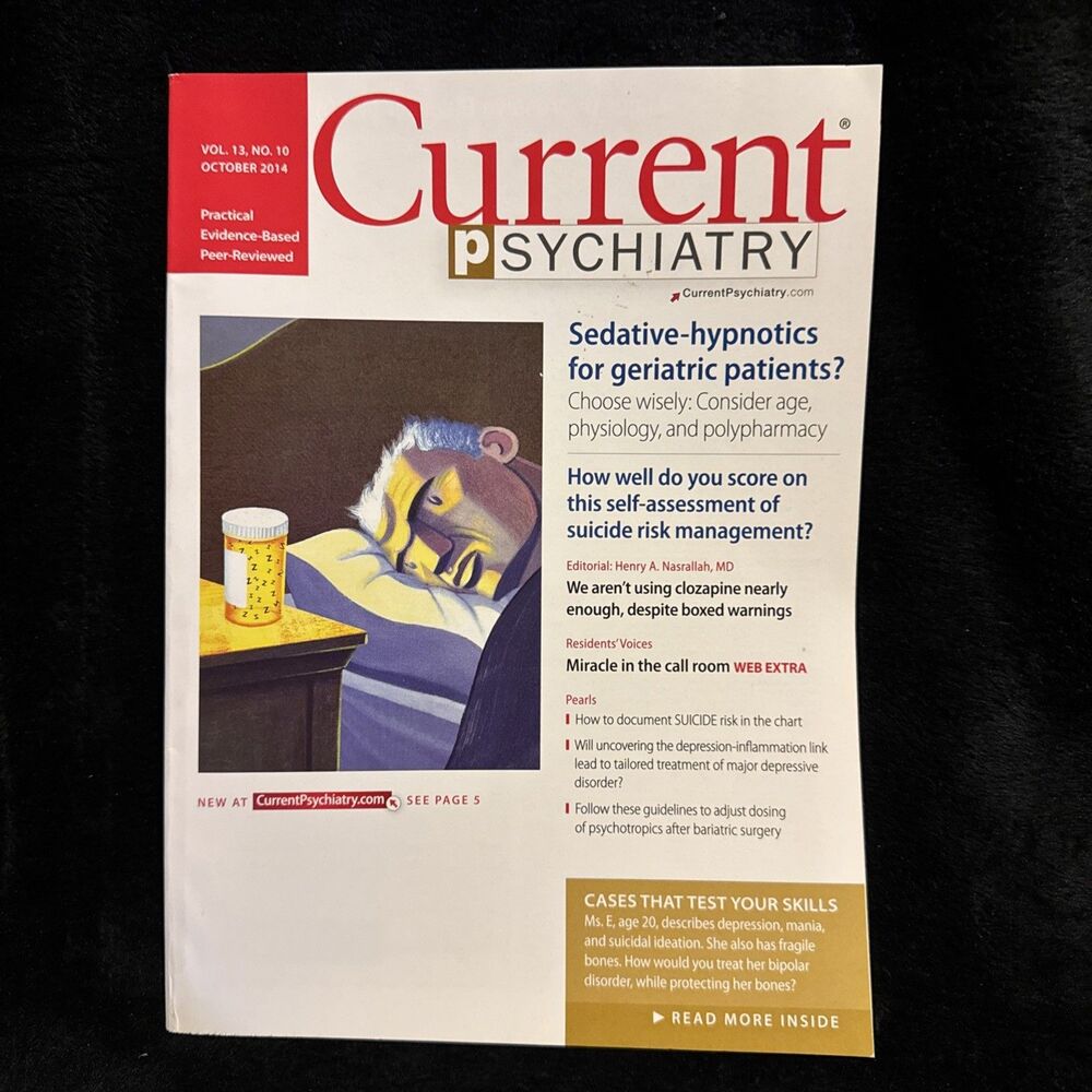 Current Psychiatry Vol 13 No 10 October 2014 Self Assessment of Suicide Risk